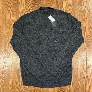 NWT Banana Republic Silk/Cashmere Premium Luxe V-Neck Sweater Machine Washable